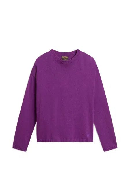 Pulover Woolrich cu decolteu rotund violet