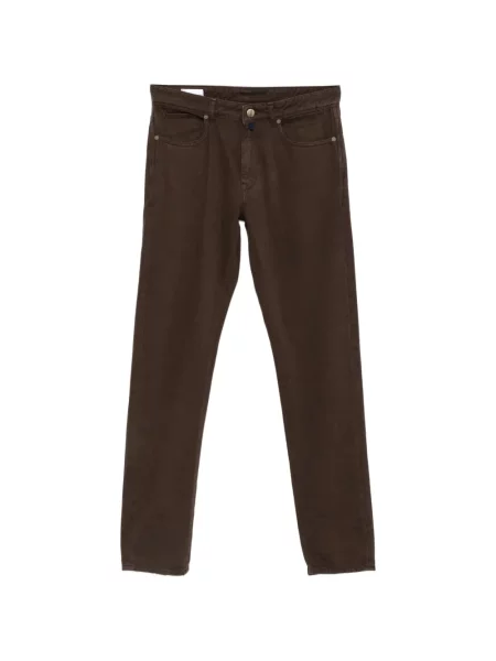 Pantaloni Incotex cu 5 buzunare maro