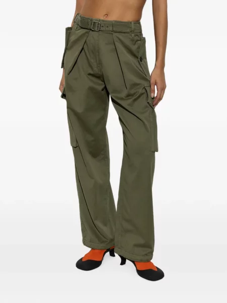 Cu centură pantaloni cargo Loewe verde