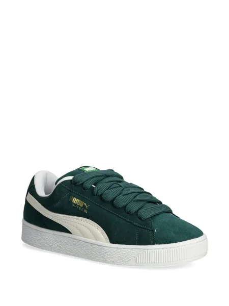 Sneakerși Puma Suede din piele de căprioară verde
