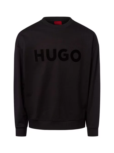 HUGO Bluza Dinex Mężczyźni jednolity M czarny
