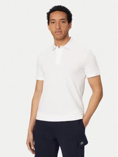 Lacoste Тениска с яка и бял