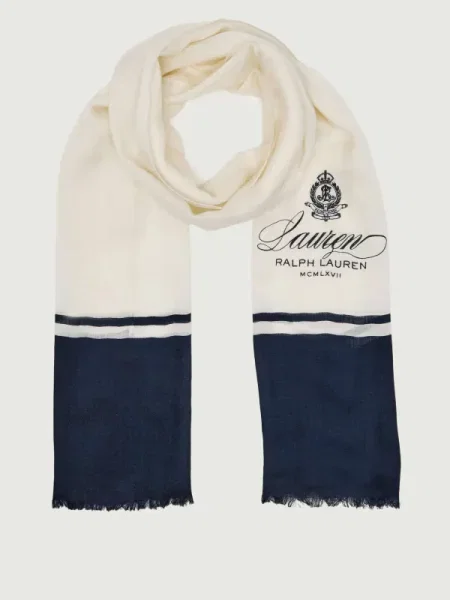 LAUREN RALPH LAUREN De lână șal York Harbor cu adaos de mătase