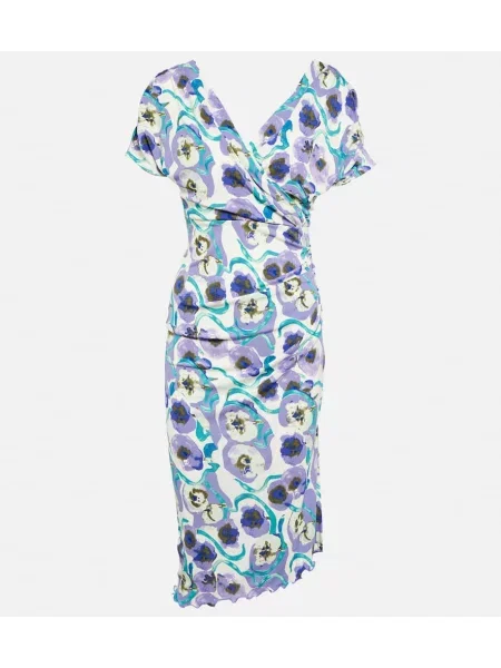 Rochie midi Diane Von Furstenberg cu imagine din jerseu până la genunchi