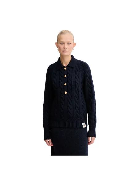 Sweter Bally wełniany niebieski