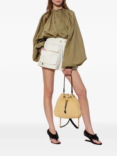 Pantaloni scurți cargo Balmain cu cordon