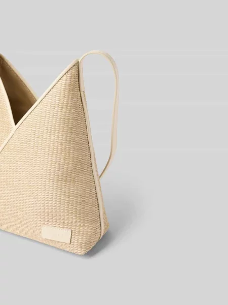 Torebka z detalem z logo Mm6 Maison Margiela czarna