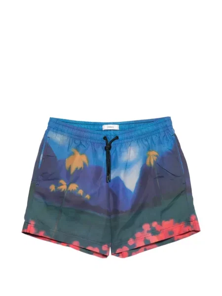 Slip de baie Commas albastru