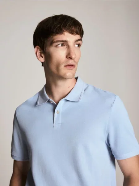 Tricou polo Reserved albastru