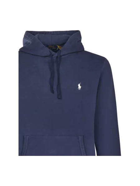 Bluza z kapturem Polo Ralph Lauren z kapturem niebieska