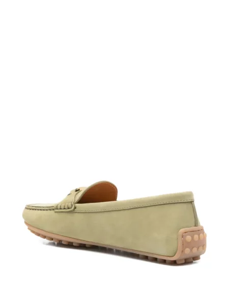 Pantofi loafer Tod's cu autograf verde
