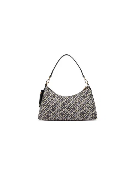TOMMY HILFIGER Torba za na rame JACQUARD bež / mornarsko / svijetloplava plava