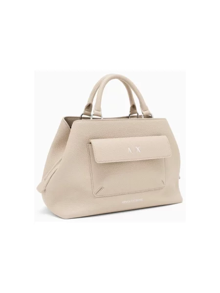 Shopper kabelka Armani Exchange béžová