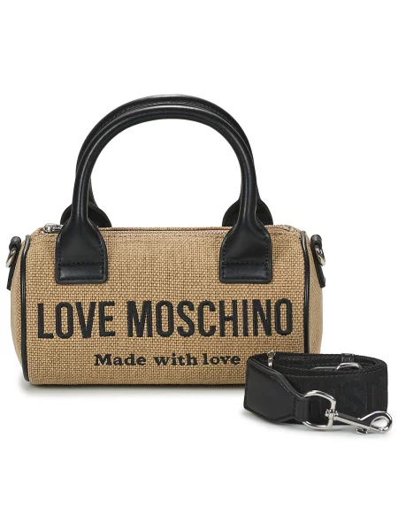 Platno torbica Love Moschino bež