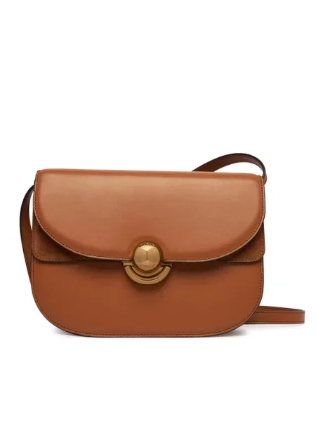 Furla De piele geantă poștaș FURLA SFERA maro