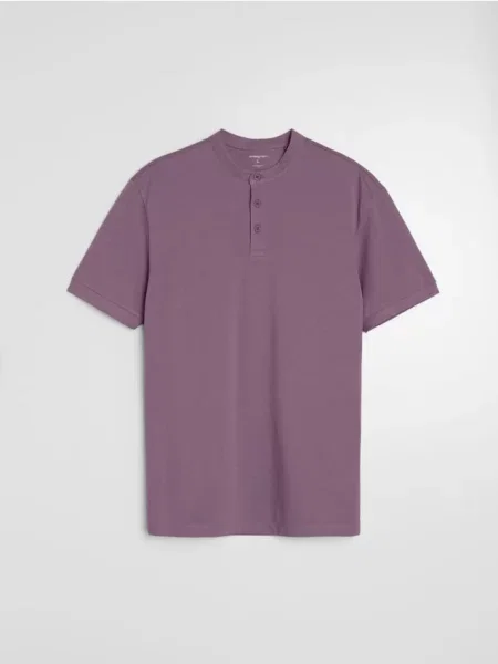 Sinsay koszulka polo fioletowy