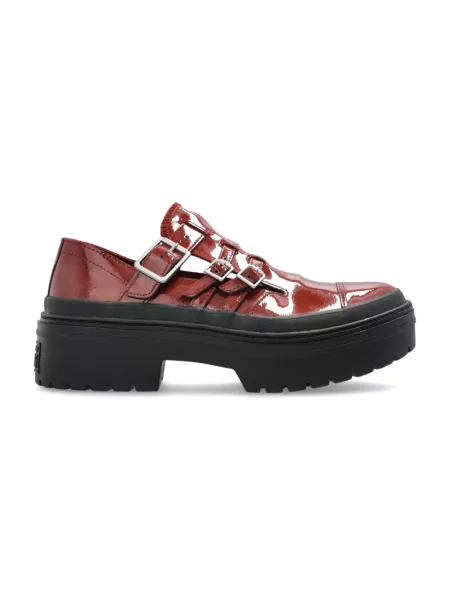 Converse Chuck Taylor All Star Lugged Heel Mary Jane Platform Patent Leather Kobiety Buty sportowe Converse Czerwony Size: 5 brązowe