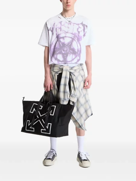 Tricou Wasted zdrențuiți alb