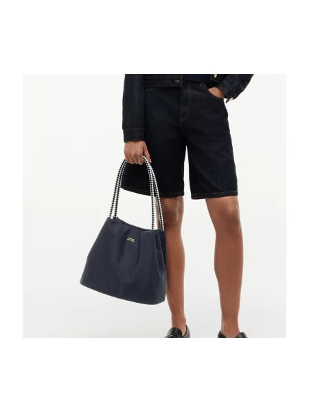 Kabelka Tommy Hilfiger modrá