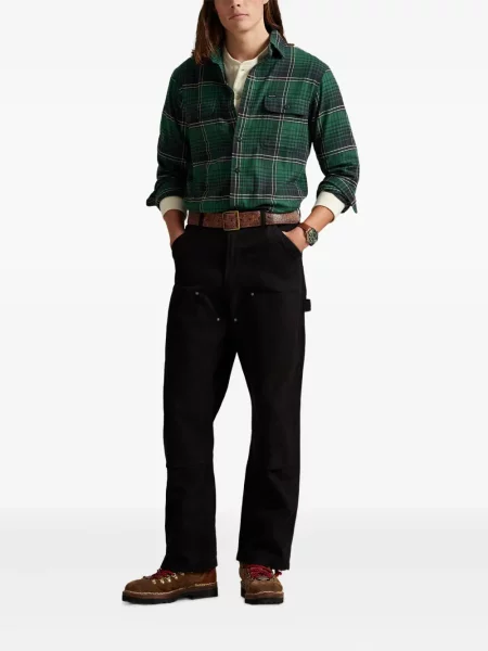 Ριγέ polo Polo Ralph Lauren με κουκούλα με αυτόγραφο λευκό