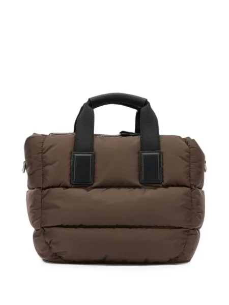 Τσάντα shopper Moncler καφέ
