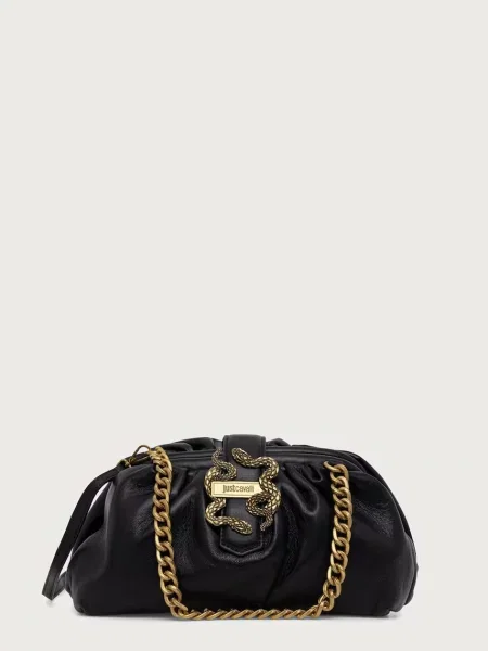 Just Cavalli crossbody kabelka z imitace kůže černá