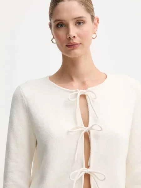 Кардиган з вовною OUI бежевий