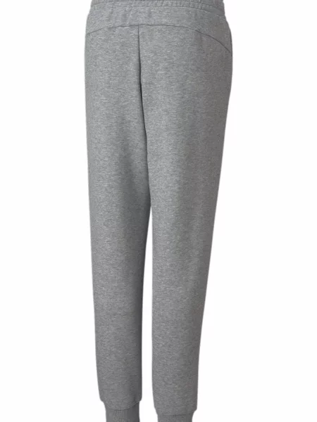 Młodzieżowe spodnie z logo Essentials PUMA Medium Gray Heather szare
