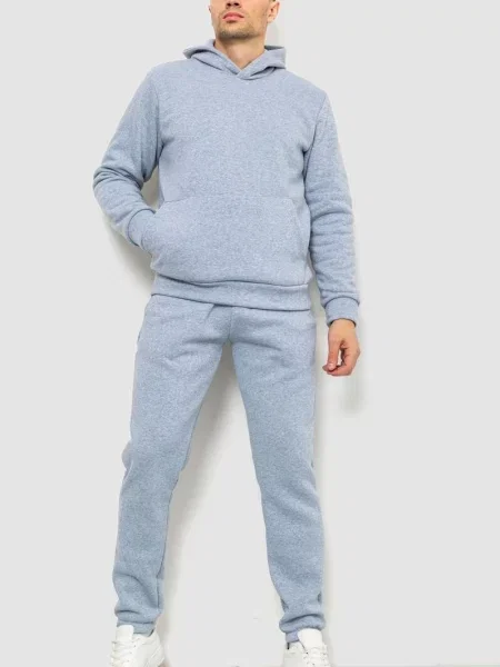Спортивний костюм Ager світло-сірий бавовна/поліестер сірий