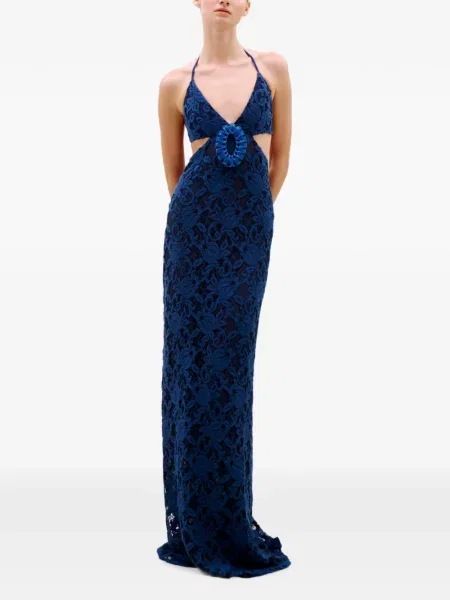 Rochie maxi Silvia Tcherassi albastru