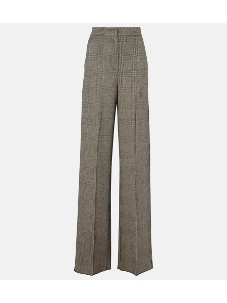 Pantaloni Max Mara de lână gri