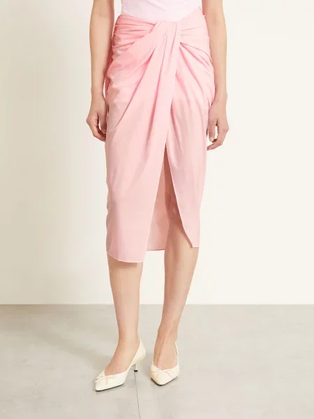 Jacquemus Sukně La Jupe Pareo růžová