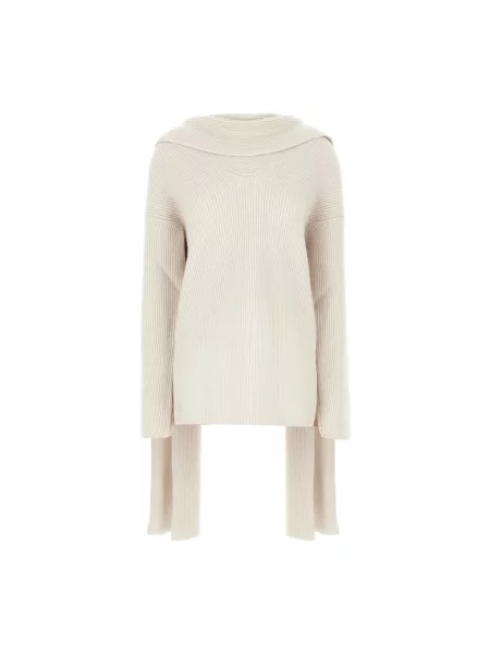 Sweter Niccolò Pasqualetti z kaszmiru beżowy
