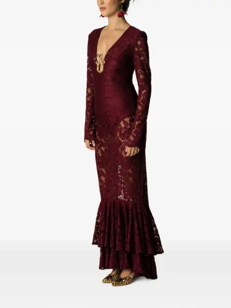 Lung rochie maxi Miau By Clara Rotescu roșu