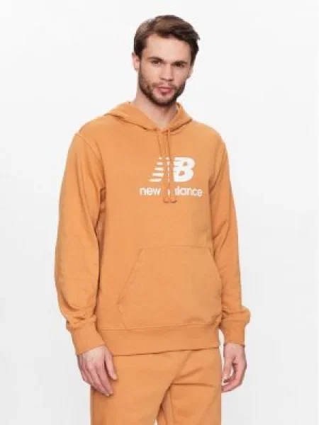 New Balance Суитшърт оранжев