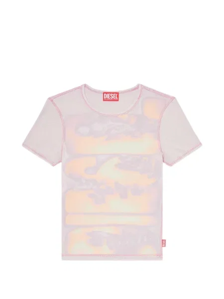 Tricou Diesel cu imagine violet