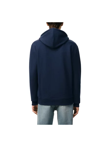 Bluza z kapturem Ami Paris w serca z kapturem niebieska