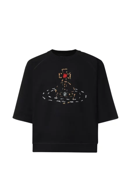 Scurt hanorac Vivienne Westwood cu mâneci scurte negru
