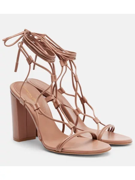 Sandale Gianvito Rossi din piele roz