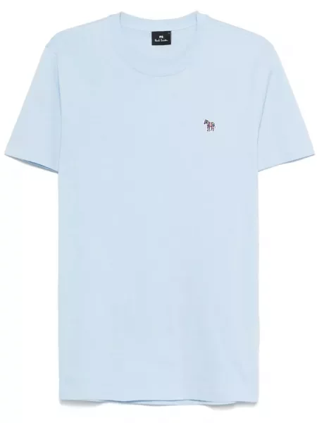 Tricou Ps Paul Smith cu model zebră albastru