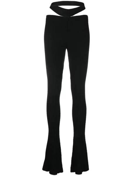 Pantaloni Andreadamo tricotate negru