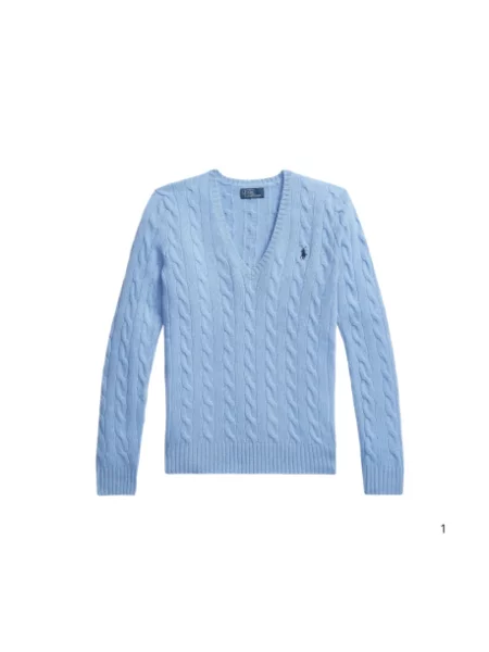 Długa bluzka Polo Ralph Lauren z długim rękawem błękitna