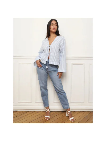 Top La Modeuse albastru