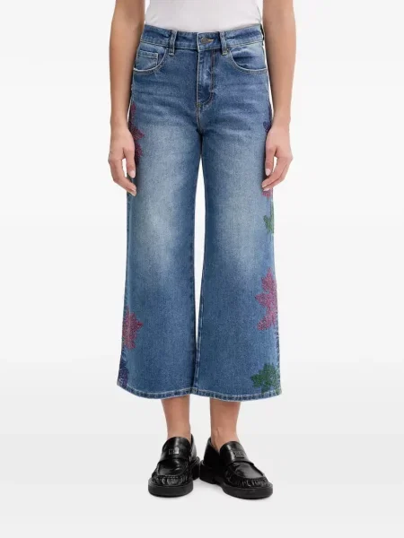 Decupat blugi Desigual albastru