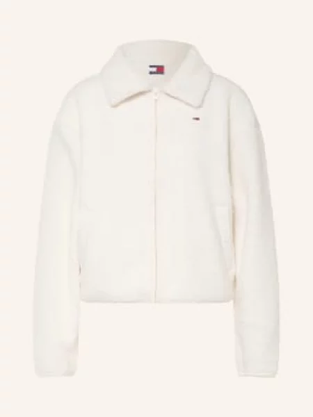 Tommy Jeans Bunda Z Plyšové Kožešiny režná