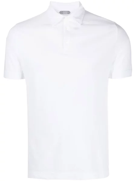 Scurt tricou polo Zanone alb