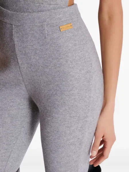 Leggings Balmain tricotate gri