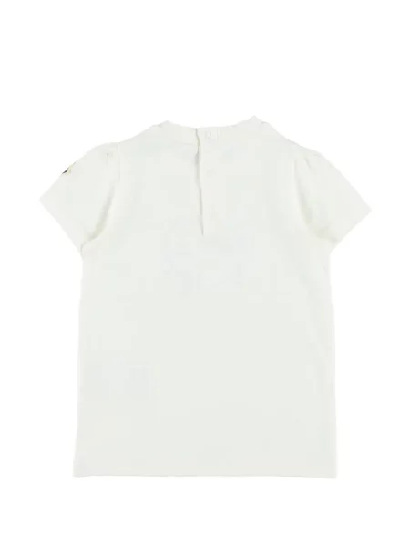 Tricou copii Moncler Enfant alb