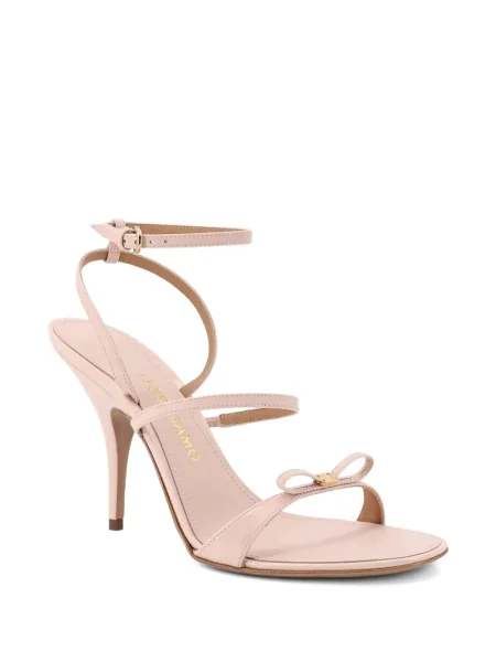 Sandale Ferragamo cu funde roz