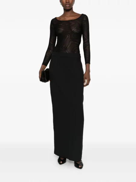 Lung top Pucci negru